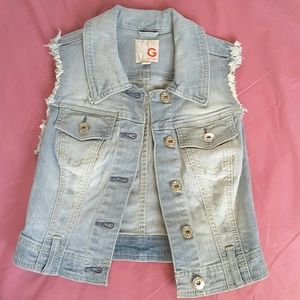 Guess denim wash vest